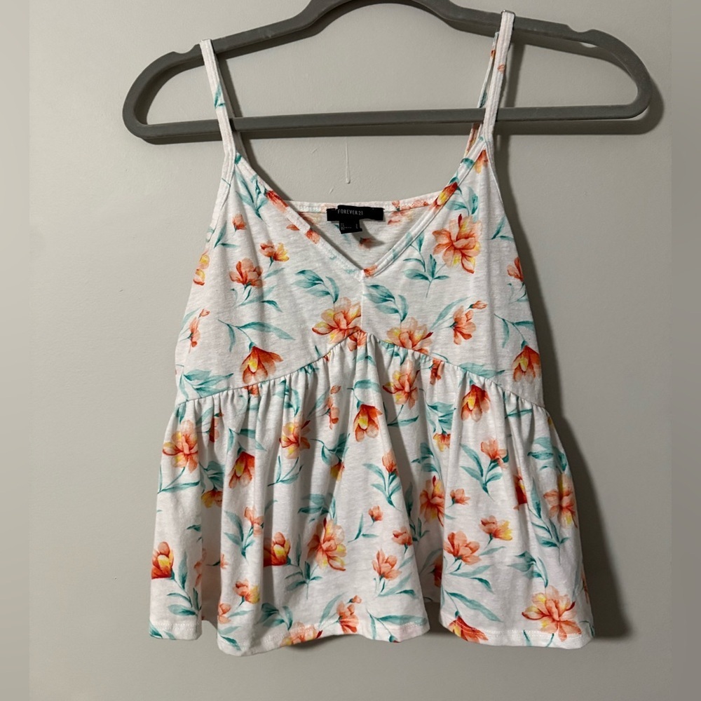 Forever 21 Floral Tank Top